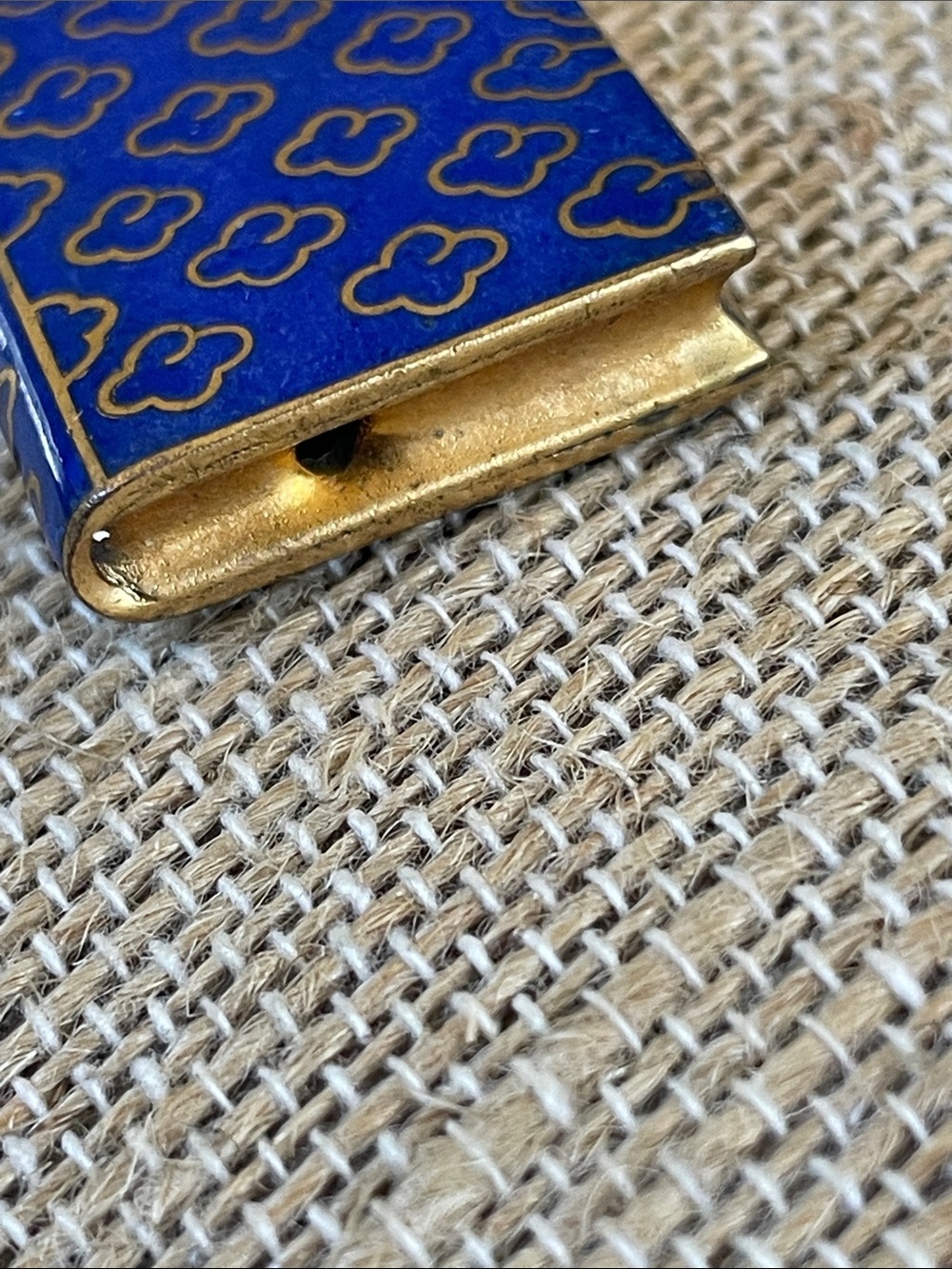 Cloisonné Enamel and Brass Pendant Vintage - Picture 3 of 8